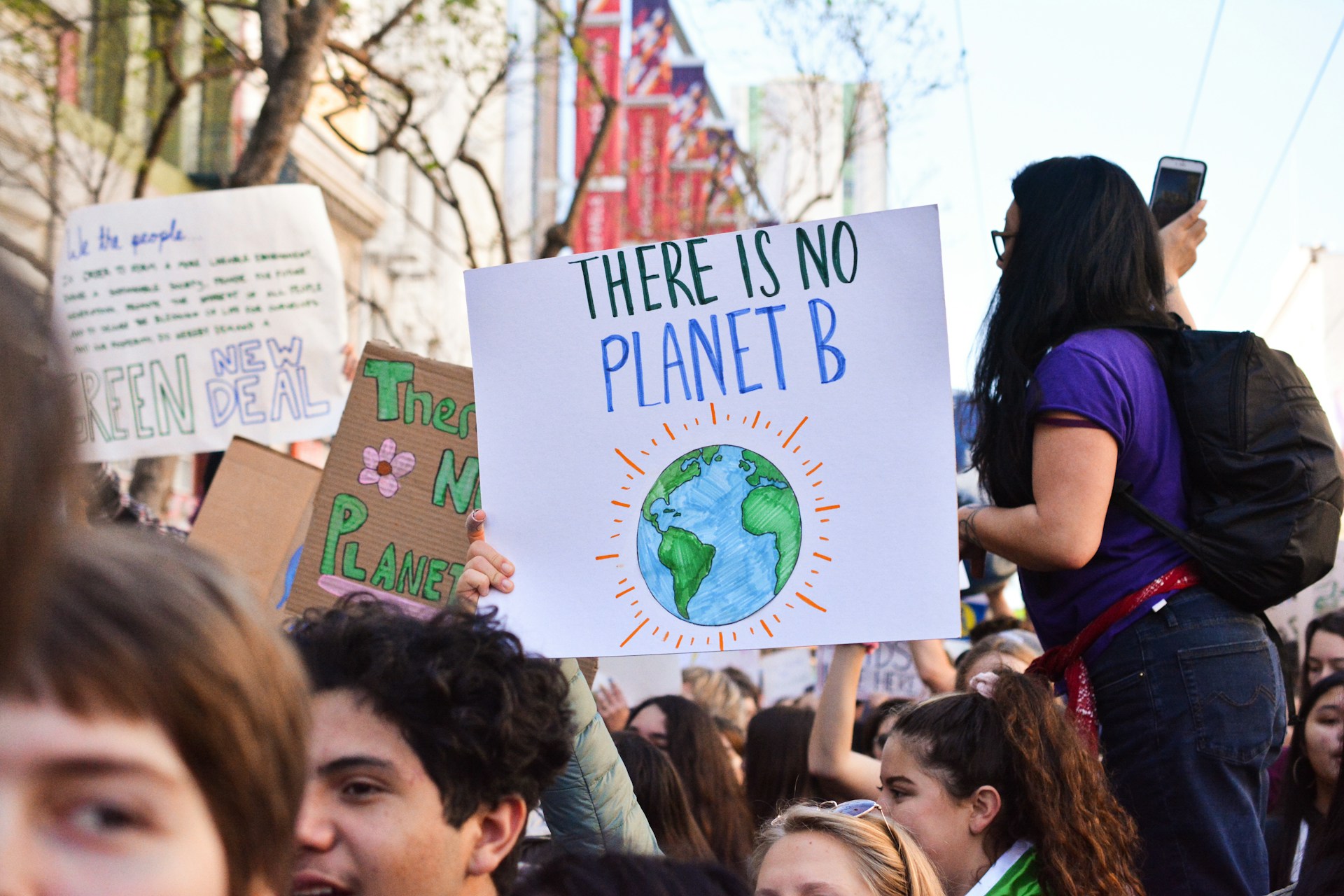 Demonstration gegen die Klimakrise